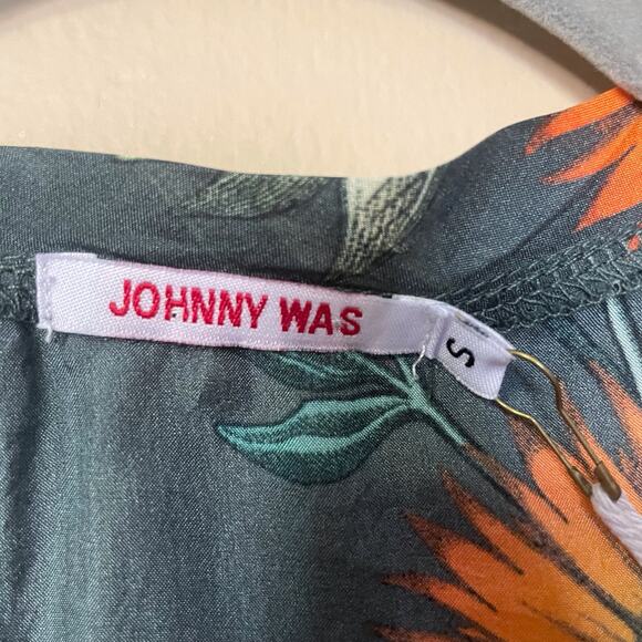 Johnny Was Baize Dress and slip Size small 100% silk Floral Maxi new with tags - Picture 5 of 5